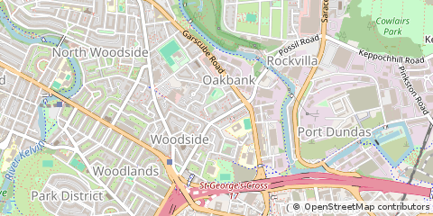 Map of Glasgow, Lanarkshire
