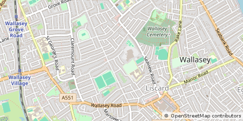 Map of Wallasey