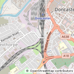 Map of South Yorkshire