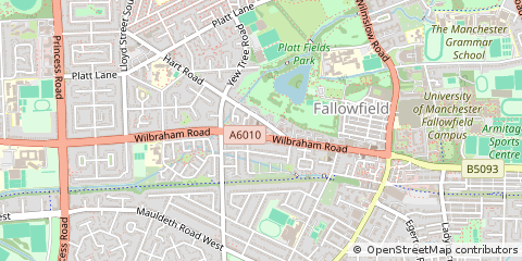 Map of Manchester