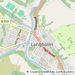 Map of Langholm, Dumfriesshire