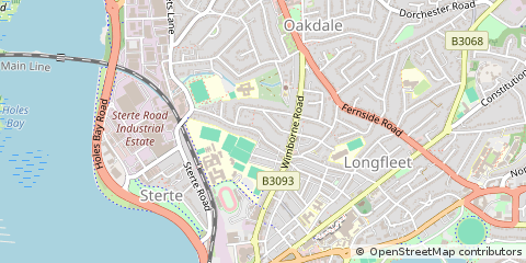 Map of Poole, Dorset