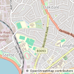 Map of Poole, Dorset