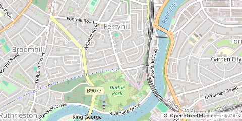 Map of Aberdeen, Aberdeenshire