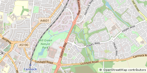 Map of Cannock