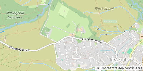 Map of Brockenhurst, Hampshire
