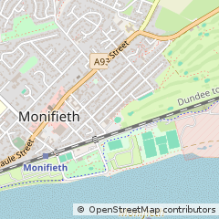 Map of Dundee, Angus
