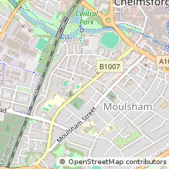 Map of Chelmsford, Essex