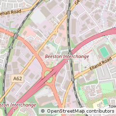 Map of Leeds, West Yorkshire