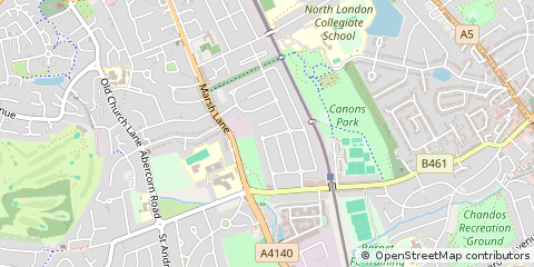 Map of Middlesex
