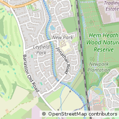 Map of Stoke-on-Trent, Staffs