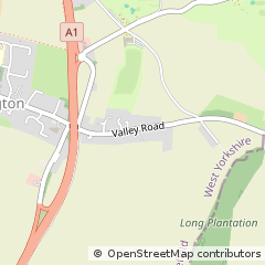 Map of Pontefract, West Yorkshire