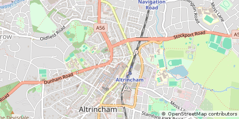 Map of Altrincham