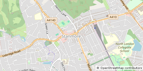 Map of Stanmore