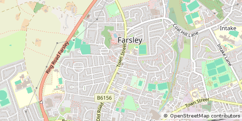 Map of Pudsey, West Yorkshire