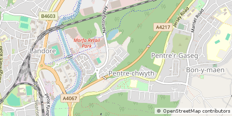 Map of Swansea