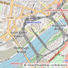 Map of Newcastle Upon Tyne