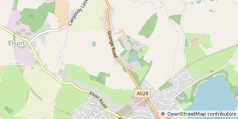 Map of Ellesmere, Shropshire