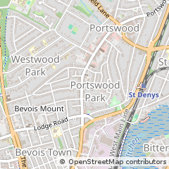 Map of Southampton, Hampshire