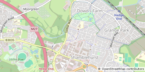 Map of Southampton, Hampshire