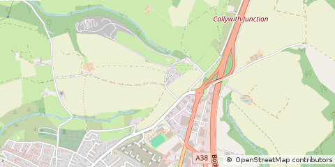 Map of Bodmin, Cornwall