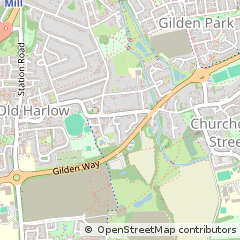 Map of OLD Harlow, Essex