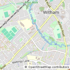 Map of Witham, Essex
