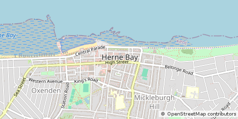 Map of Herne BAY