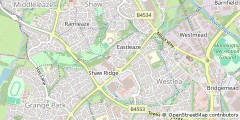 Map of Swindon