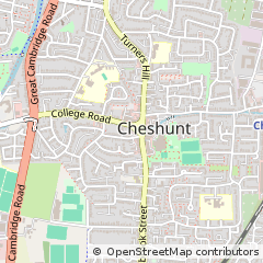 Map of Cheshunt, Herts