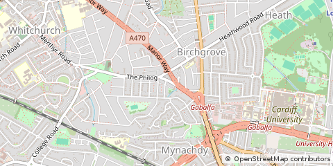 Map of Cardiff