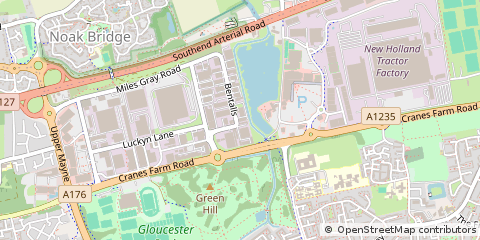 Map of Basildon, Essex