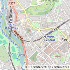 Map of Exeter, Devon