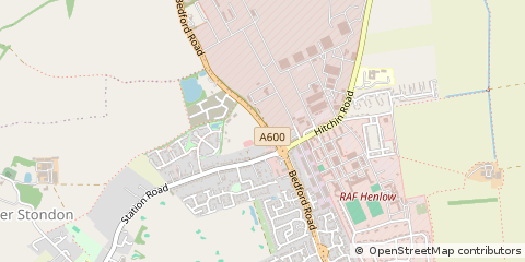 Map of Lower Stondon, Beds