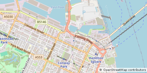 Map of Birkenhead