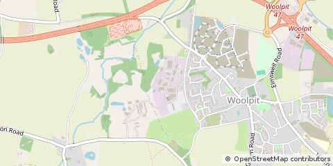 Map of Bury ST. Edmunds, Suffolk