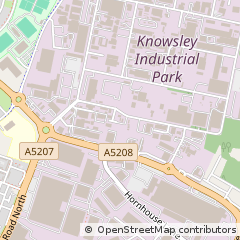 Map of Knowsley Industrial Park, Liverpool