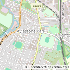 Map of Leicester, Leicestershire