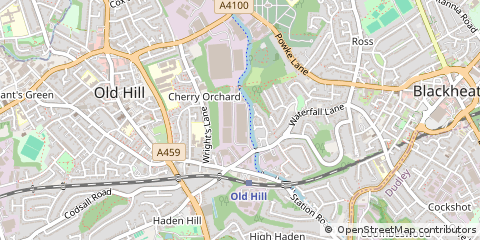 Map of Cradley Heath