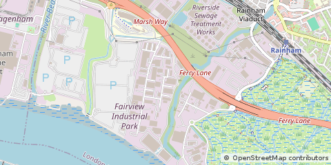 Map of Rainham, Essex