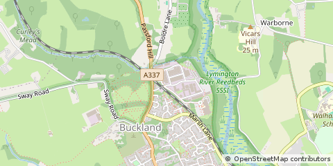 Map of Lymington, Hampshire