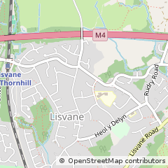 Map of Lisvane, Cardiff
