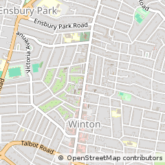 Map of Bournemouth, Dorset