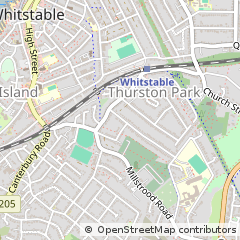 Map of Whitstable