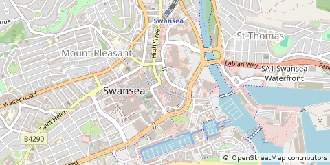 Map of Swansea