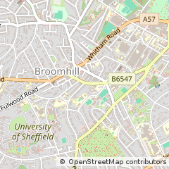 Map of Sheffield