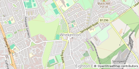 Map of Gateshead, Tyne & Wear