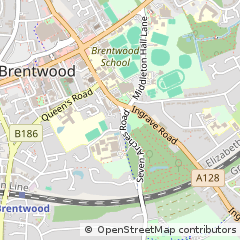Map of Brentwood, Essex