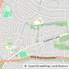 Map of Leeds, West Yorkshire