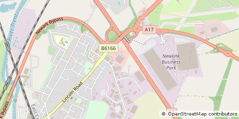 Map of Newark, Nottinghamshire